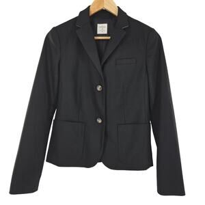 Gap Womens Classic Academia Office Siren Tailored Black "The Academy Blazer" 2
